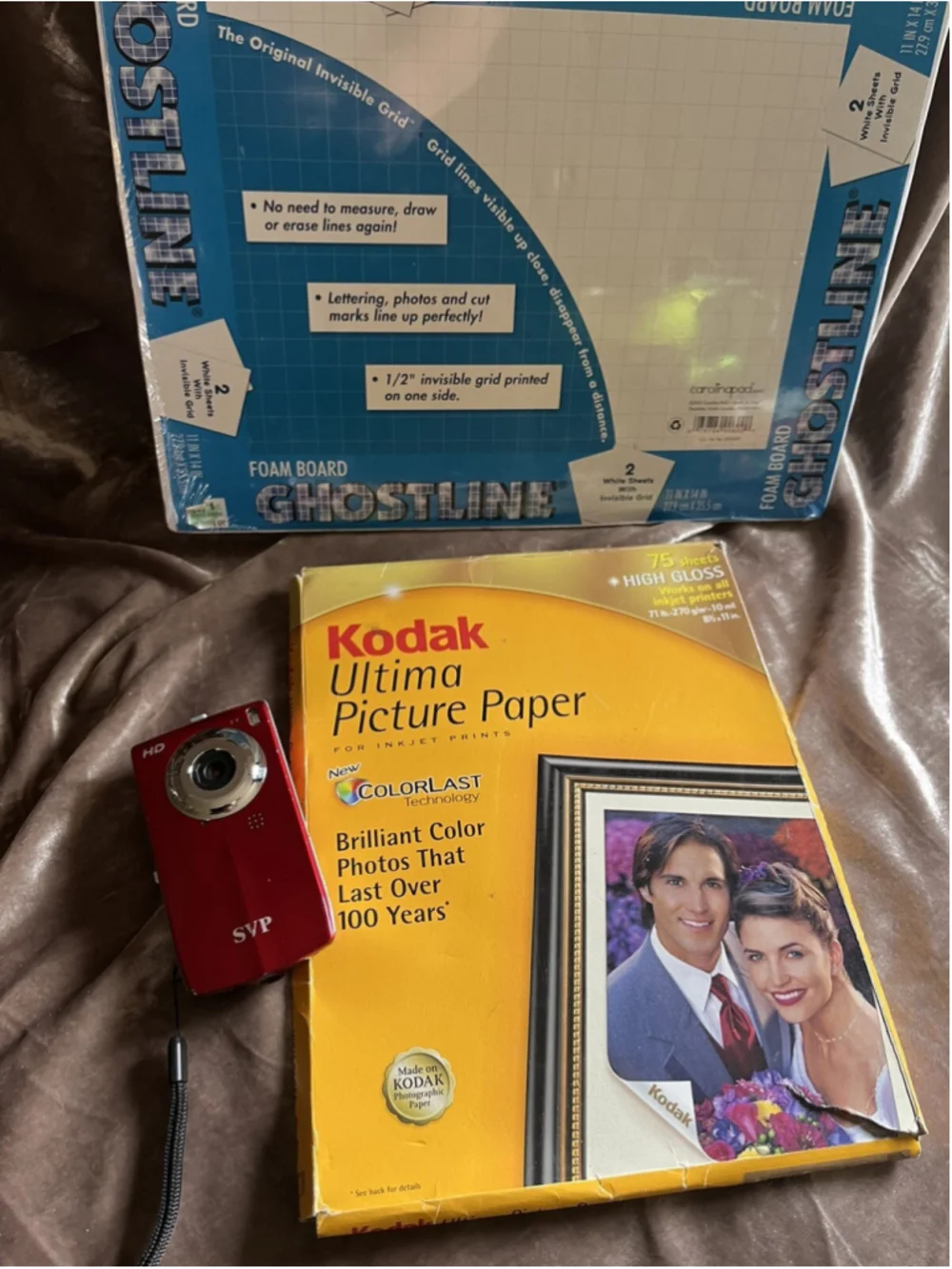 SVP DIGITAL VIDEO CAMERA - HD /red with printer paper /VIDEO/VOICE RECORDER&MORE